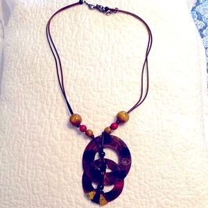 Hand made long necklace